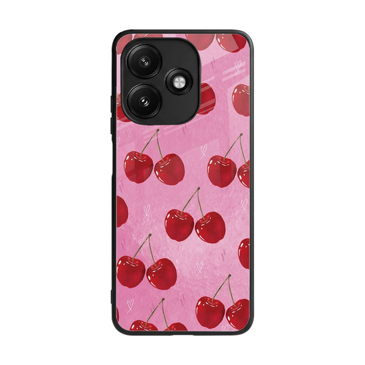 Cherrylicious back phone cover | glass case for redmi 12 5g