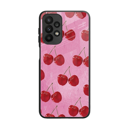 Cherrylicious back phone cover | glass case for samsung galaxy a23