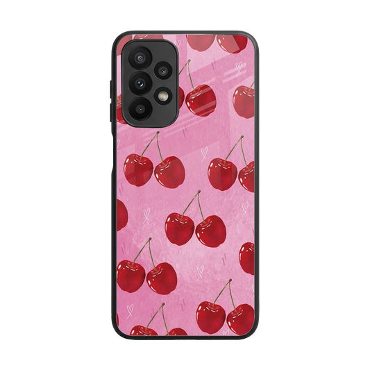 Cherrylicious back phone cover | glass case for samsung galaxy a23