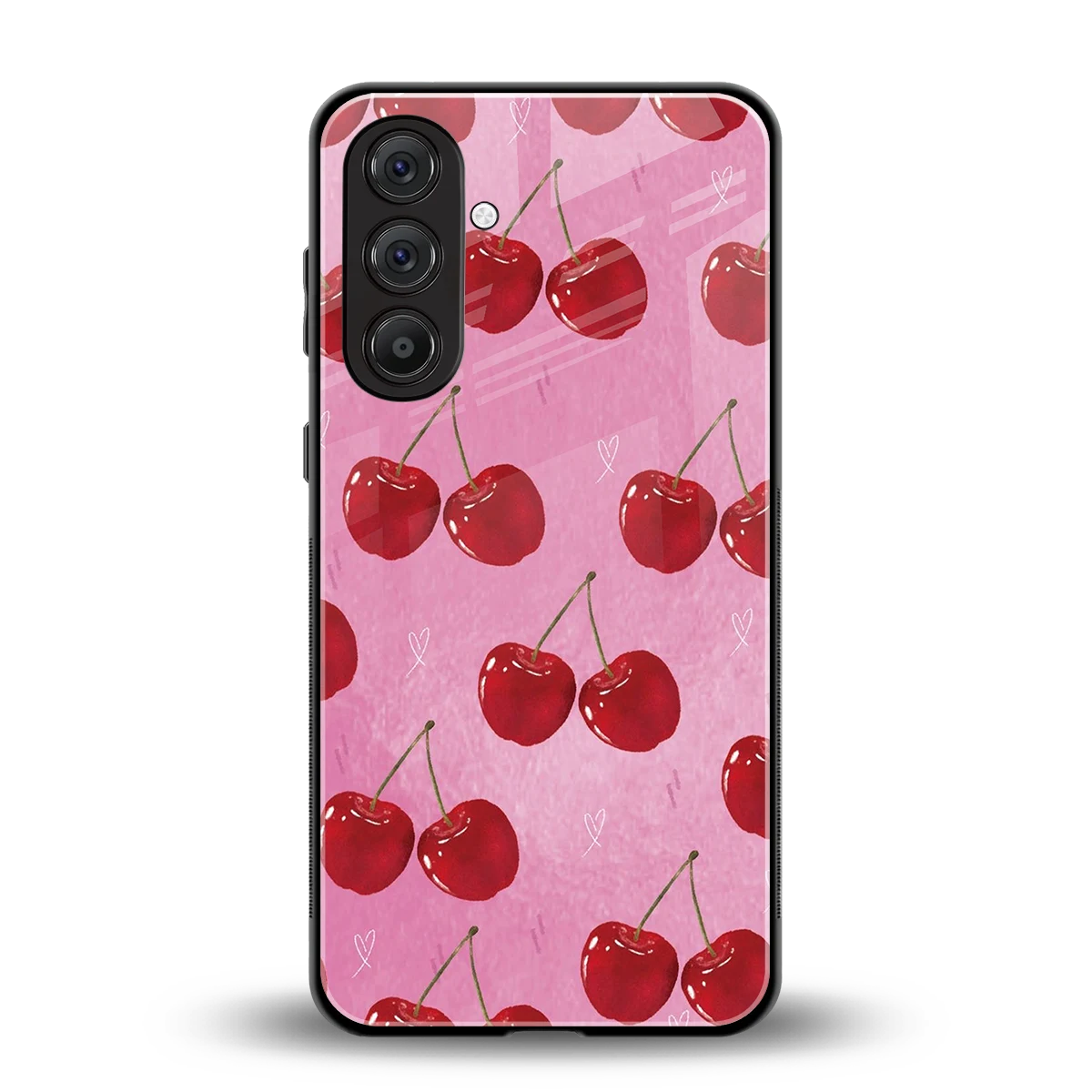 Cherrylicious back phone cover | glass case for samsung galaxy m35 5g