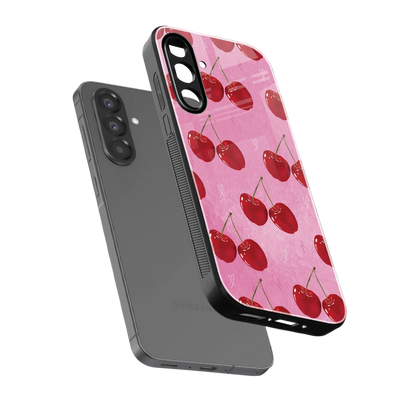 Cherrylicious sleek samsung galaxy a56 5g cover with tempered glass back and TPU edges