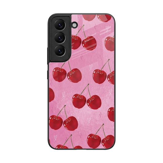 Cherrylicious back phone cover | glass case for samsung galaxy s22