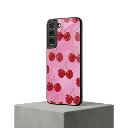 Cherrylicious samsung galaxy s22 mobile cover | shockproof glass phone case