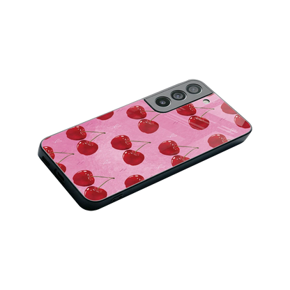 Cherrylicious stylish phone case for samsung galaxy s22 | glossy glass and slim fit