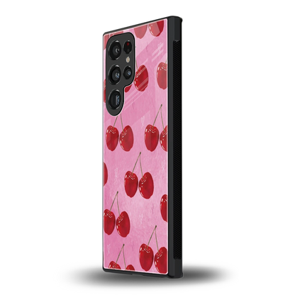 Cherrylicious samsung galaxy s24 ultra mobile cover | shockproof glass phone case