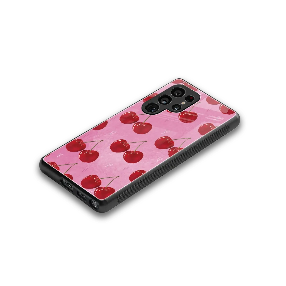 Cherrylicious stylish phone case for samsung galaxy s25 ultra | glossy glass and slim fit