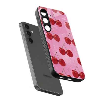 Cherrylicious sleek samsung galaxy s24 plus cover with tempered glass back and TPU edges