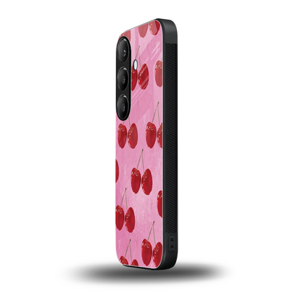 Cherrylicious samsung galaxy s24 mobile cover | shockproof glass phone case