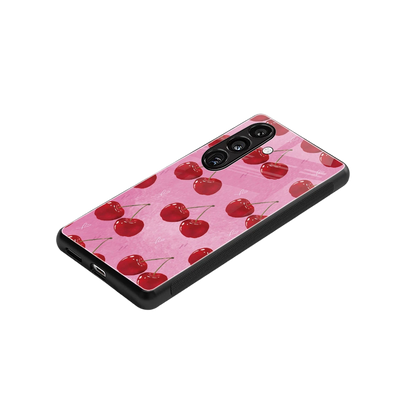 Cherrylicious stylish phone case for samsung galaxy s24 | glossy glass and slim fit