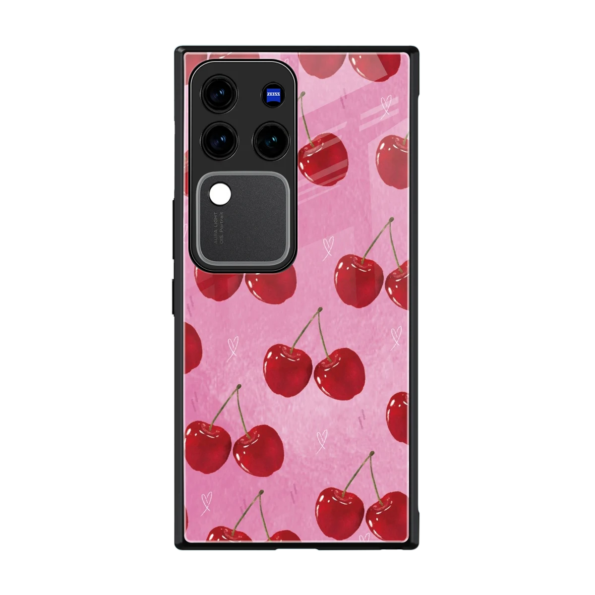 Cherrylicious back phone cover | glass case forvivo v30 pro