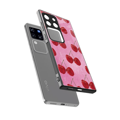 Cherrylicious sleekvivo v30 pro cover with tempered glass back and TPU edges