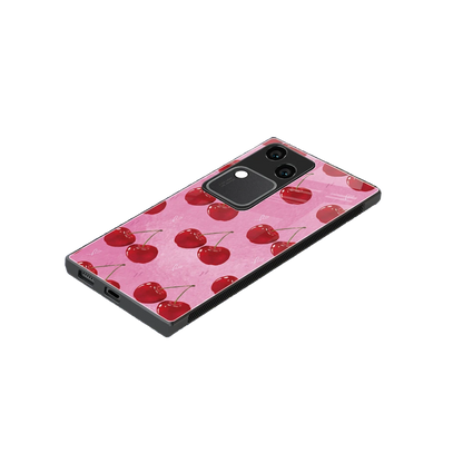 Cherrylicious stylish phone case for vivo v30 | glossy glass and slim fit