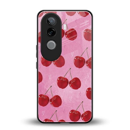 Cherrylicious back phone cover | glass case for vivo v40e