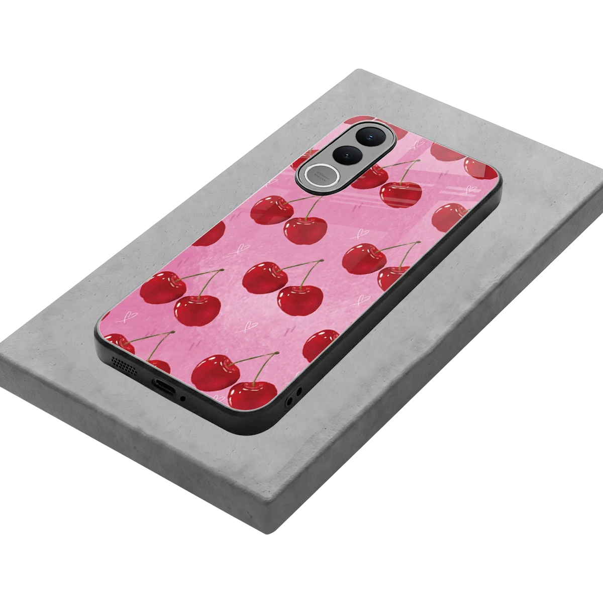 Cherrylicious stylish phone case for vivo v70 fe | glossy glass and slim fit