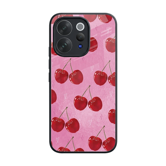 Cherrylicious back phone cover | glass case for vivo v70 elite