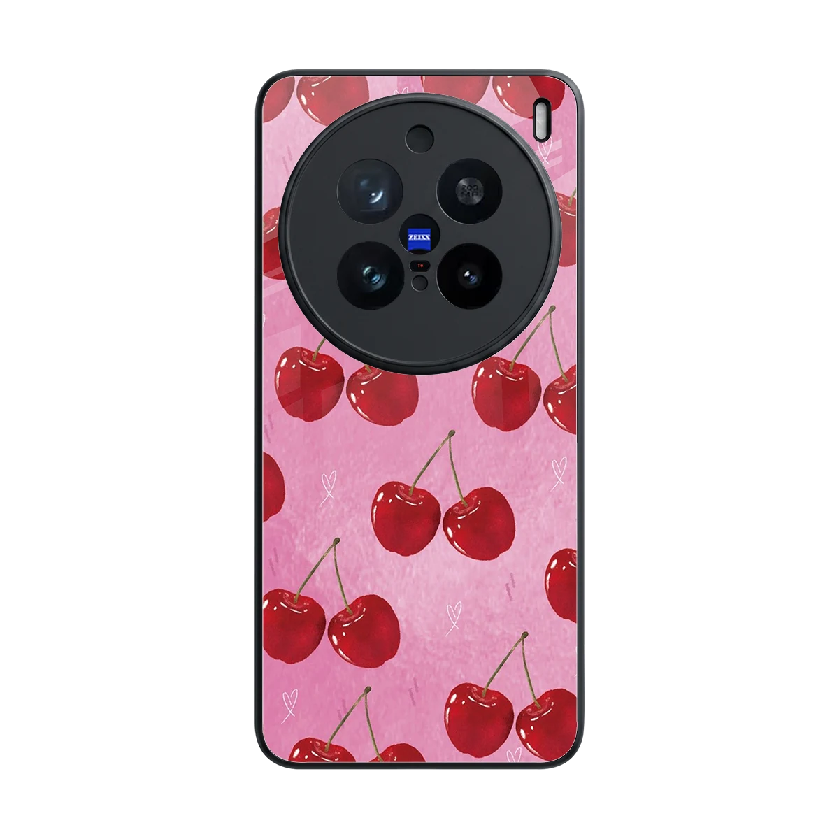 Cherrylicious back phone cover | glass case for vivo x200 pro