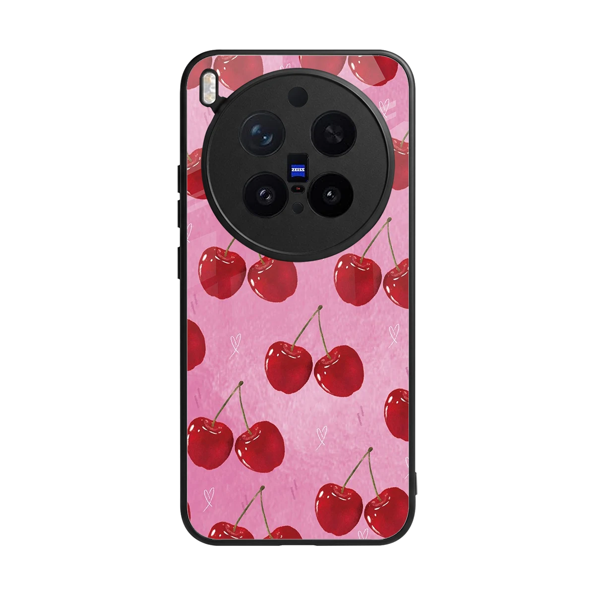 Cherrylicious back phone cover | glass case for vivo x300 pro