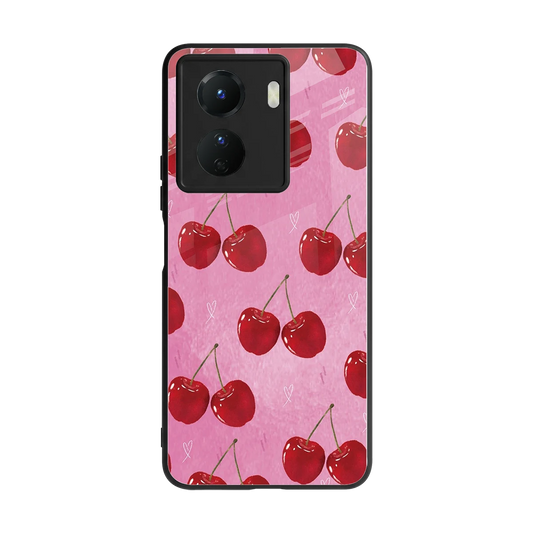 Cherrylicious back phone cover | glass case for vivo y16