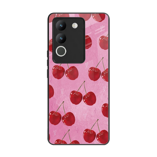 Cherrylicious back phone cover | glass case for vivo y200 5g
