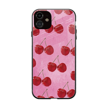 Cherrylicious back phone cover | glass case for iphone 12