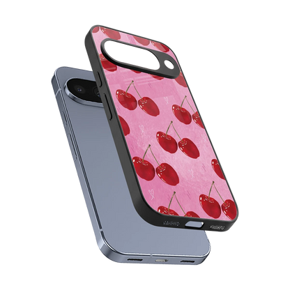 Cherrylicious sleek google pixel 10 cover with tempered glass back and TPU edges
