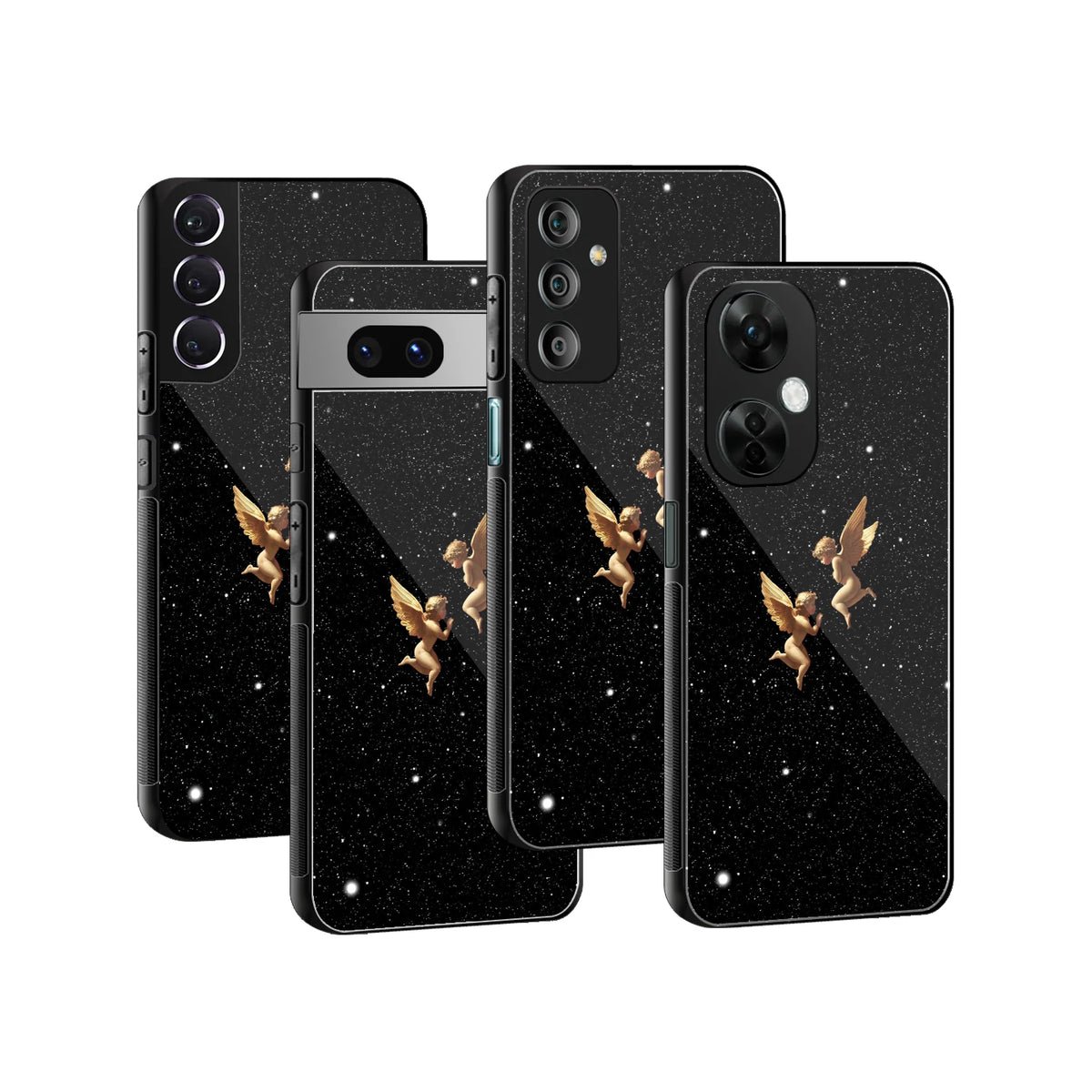 Stylish Glass Back Case for All Smartphones iPhone, Samsung, OnePlus, Pixel, Redmi, Oppo, Vivo, Motorola