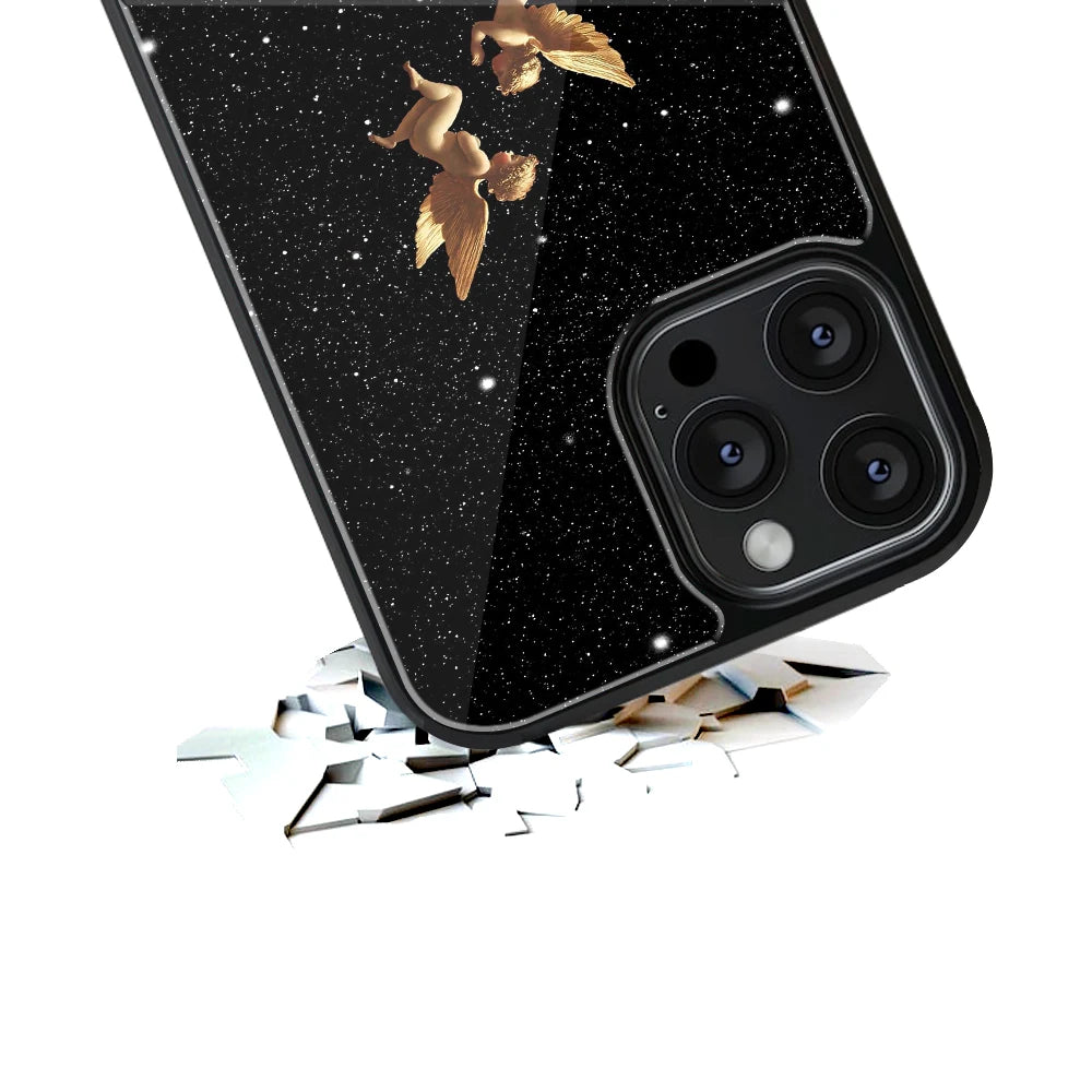 Durable Glass Back Mobile Case for iPhone, Samsung, OnePlus, Google Pixel, Redmi, Vivo, Oppo