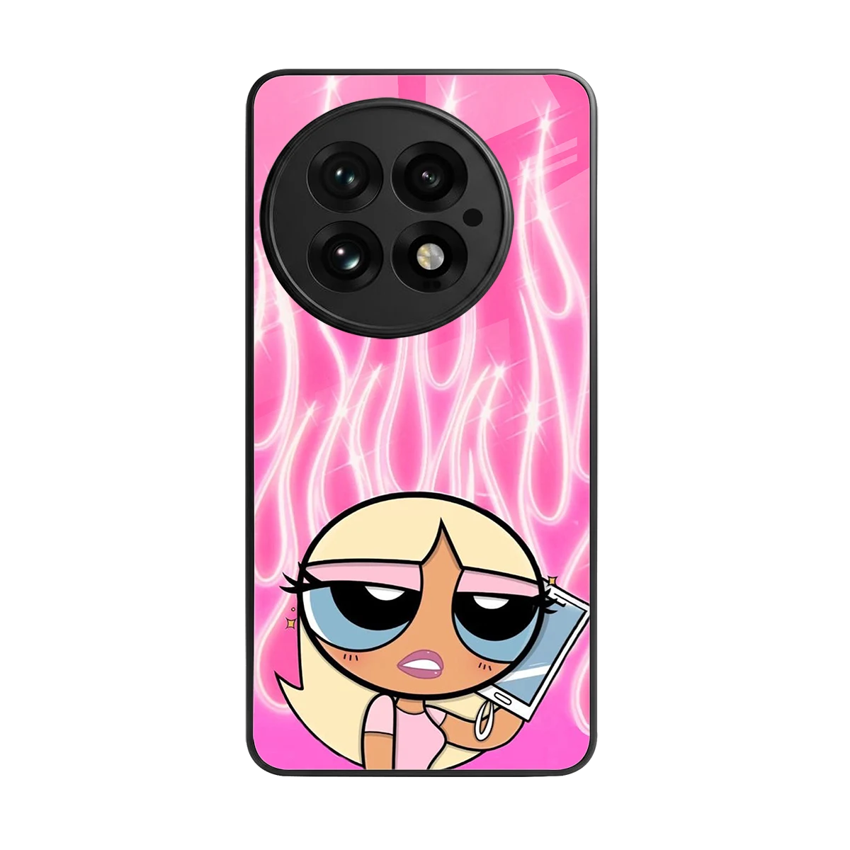 Chic Blaze back phone cover | glass case for oneplus 13
