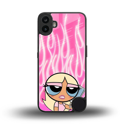 Chic Blaze back phone cover | glass case for cmf nothing phone 1