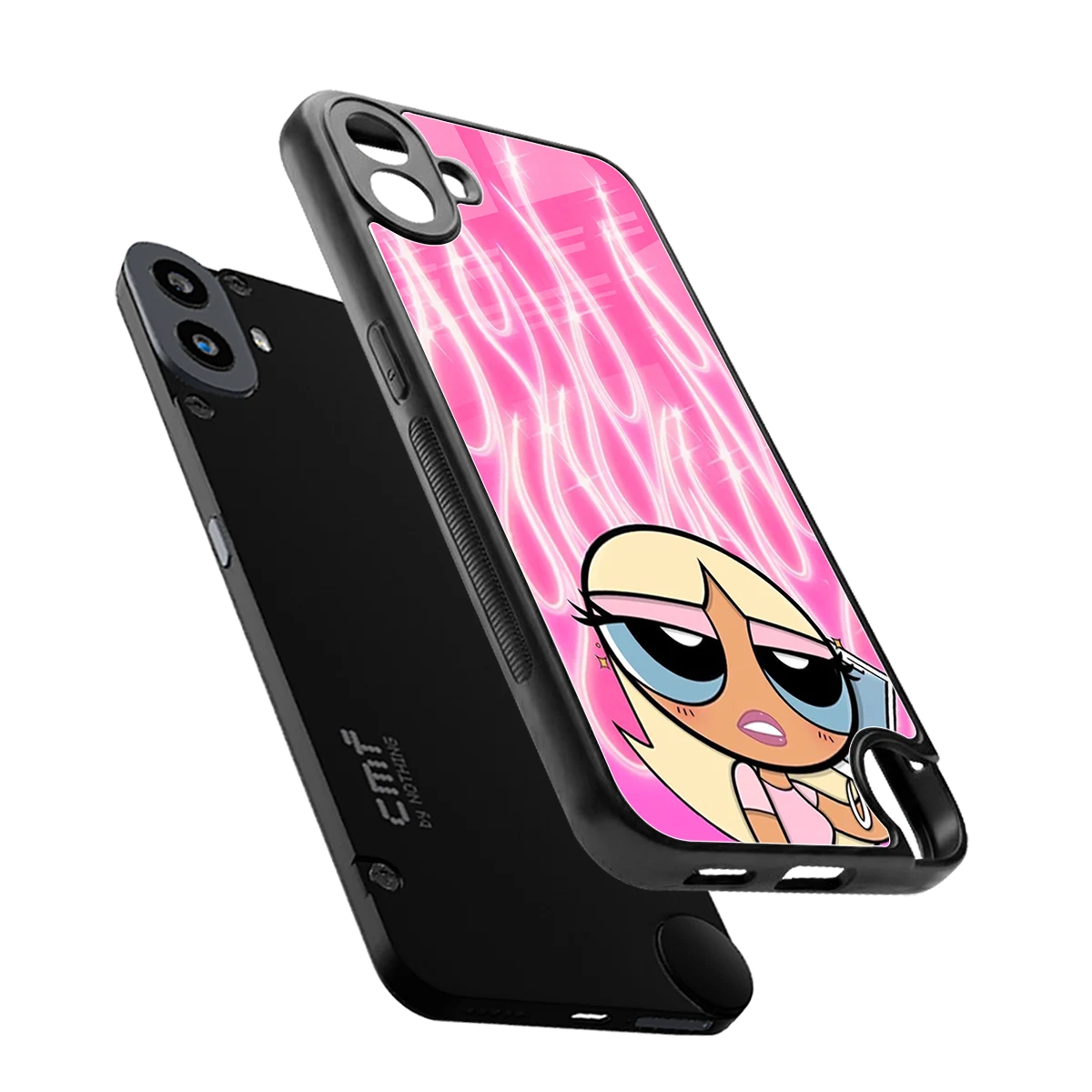 Chic Blaze sleek cmf nothing phone 1 cover with tempered glass back and TPU edges