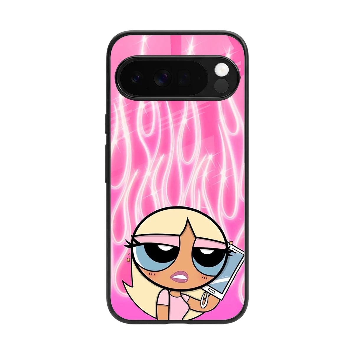 Chic Blaze back phone cover | glass case for google pixel 10 pro xl