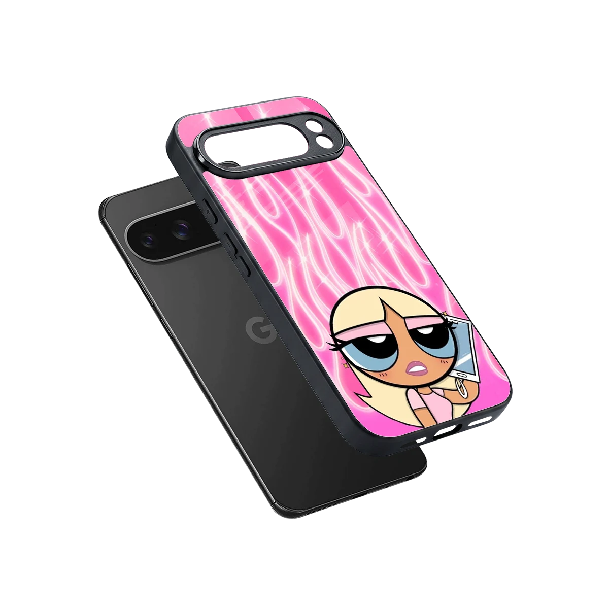 Chic Blaze sleek google pixel 10 pro xl cover with tempered glass back and TPU edges