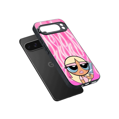 Chic Blaze sleek google pixel 10 pro xl cover with tempered glass back and TPU edges