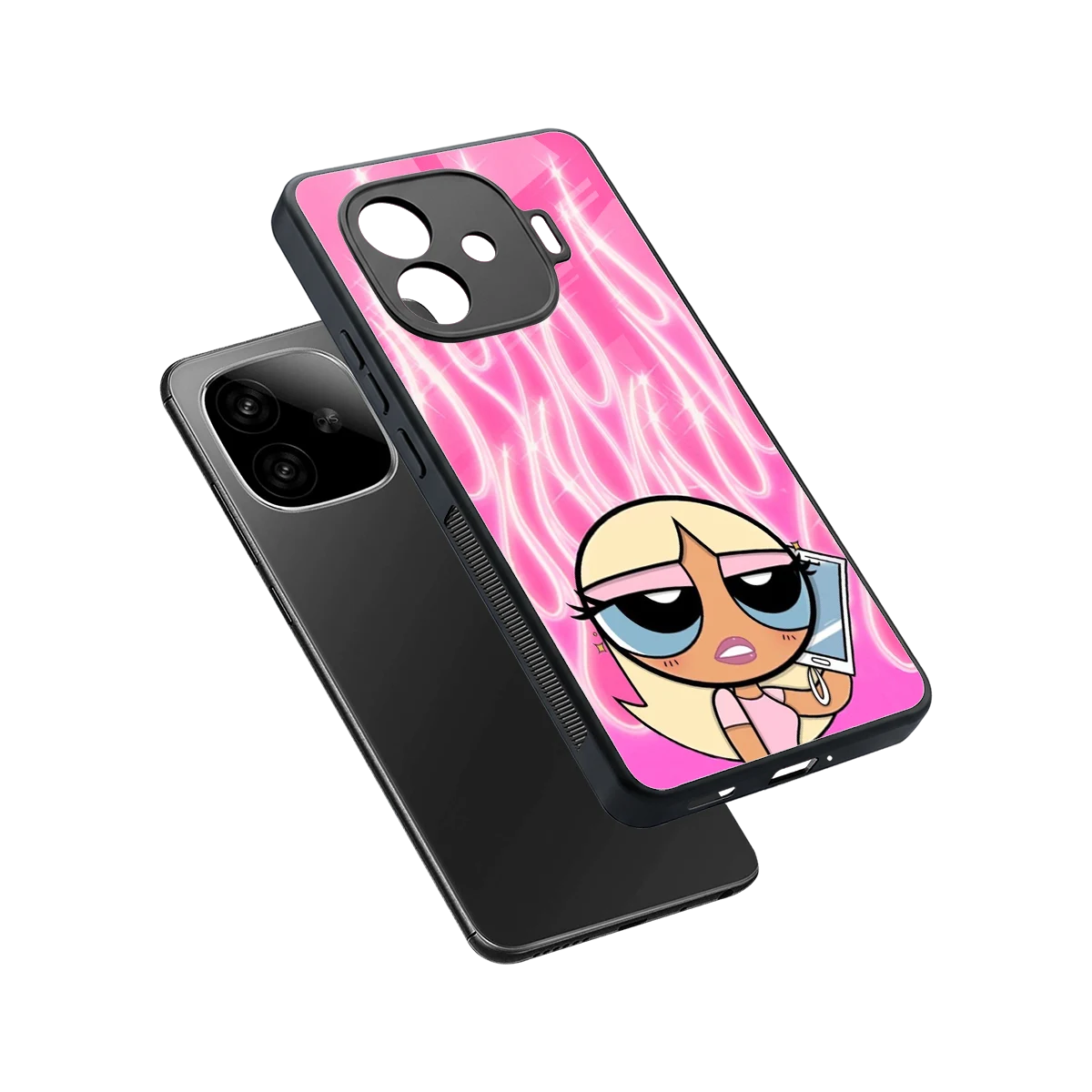 Chic Blaze sleek iqoo neo 10r 5g cover with tempered glass back and TPU edges