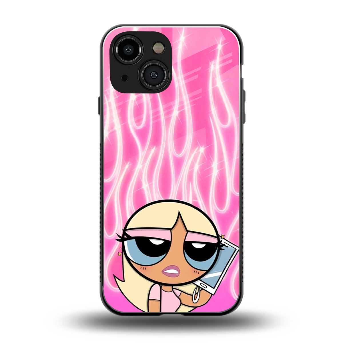 Chic Blaze back phone cover | glass case for iphone 13 mini