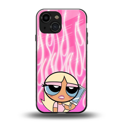 Chic Blaze back phone cover | glass case for iphone 13 mini