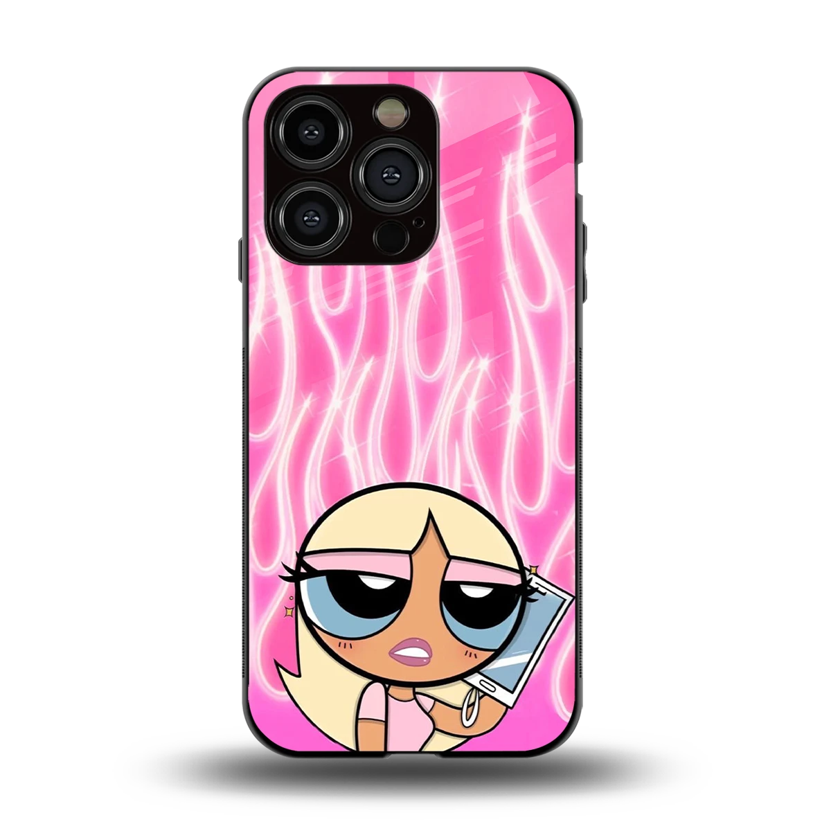 Chic Blaze back phone cover | glass case for iphone 13 pro