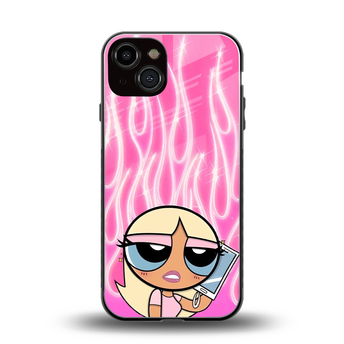 Chic Blaze back phone cover | glass case for iphone 13