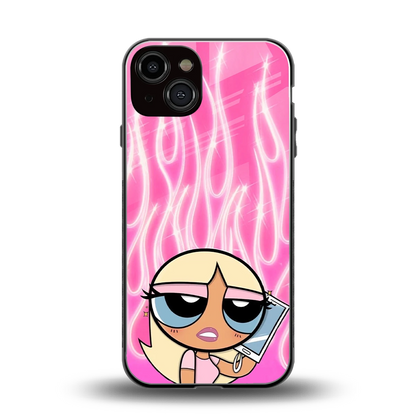 Chic Blaze back phone cover | glass case for iphone 14