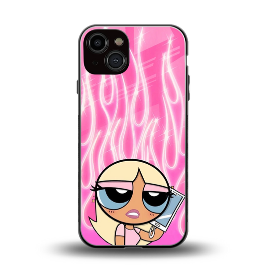 Chic Blaze back phone cover | glass case for iphone 14