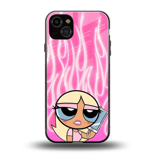 Chic Blaze back phone cover | glass case for iphone 15 plus