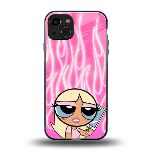 Chic Blaze back phone cover | glass case for iphone 15