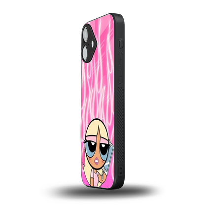 Chic Blaze iphone 16 plus mobile cover | shockproof glass phone case
