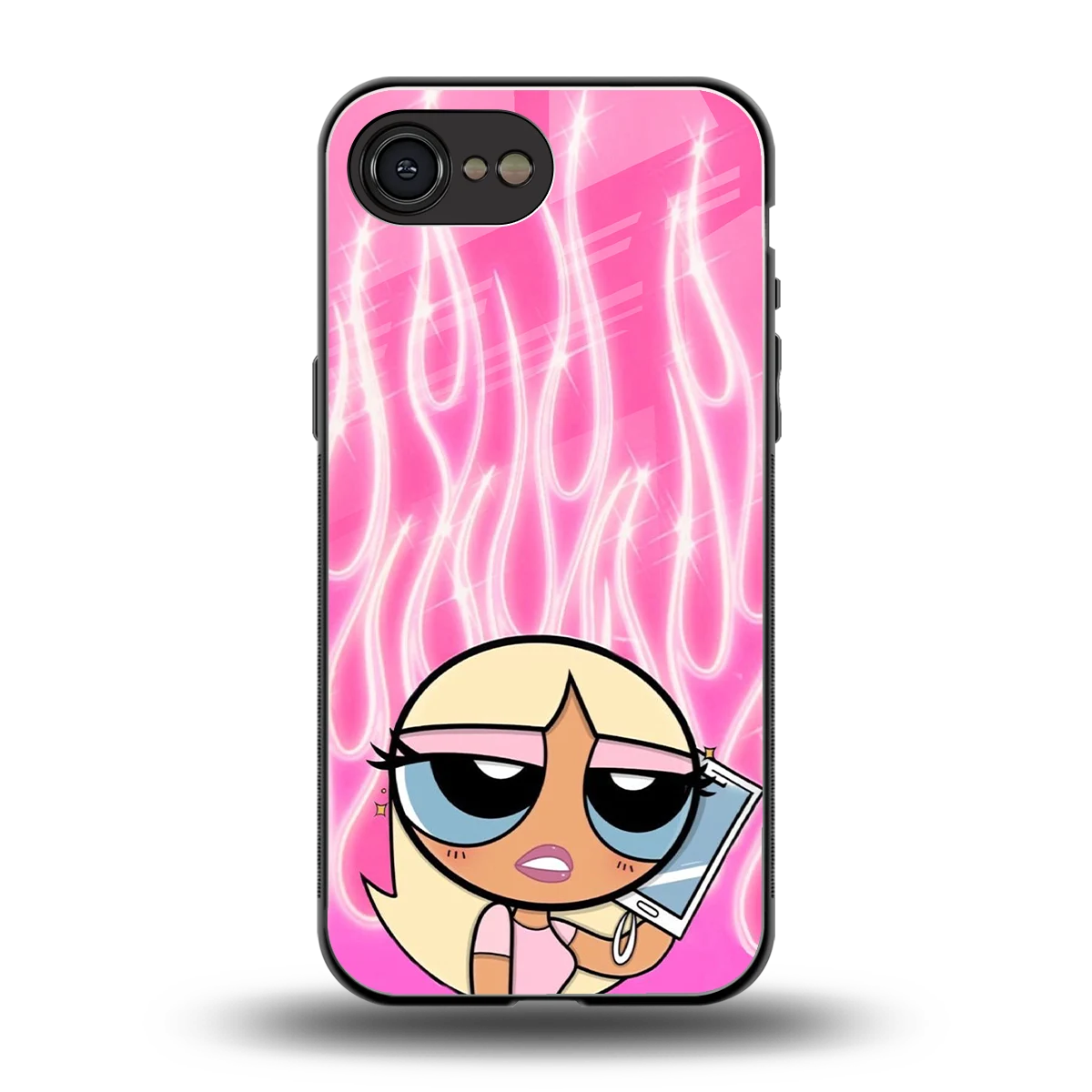 Chic Blaze back phone cover | glass case for iphone 17e