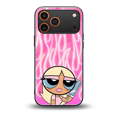 Chic Blaze back phone cover | glass case for iphone 17 pro max