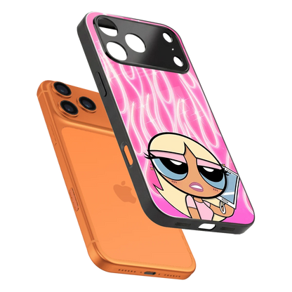 Chic Blaze sleek iphone 17 pro max cover with tempered glass back and TPU edges