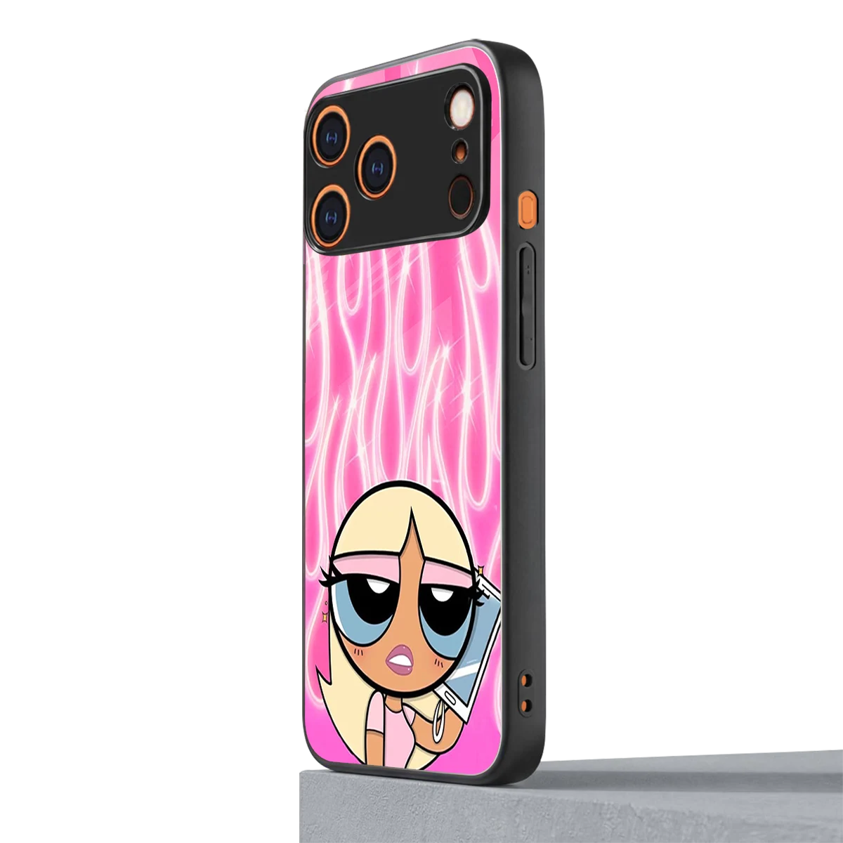 Chic Blaze iphone 17 pro max mobile cover | shockproof glass phone case