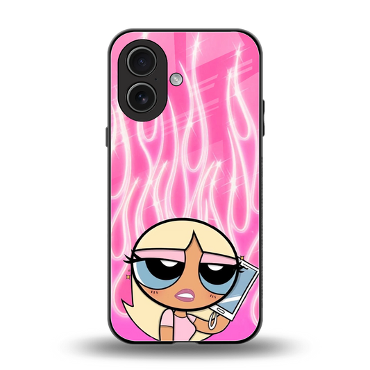 Chic Blaze back phone cover | glass case for iphone 17