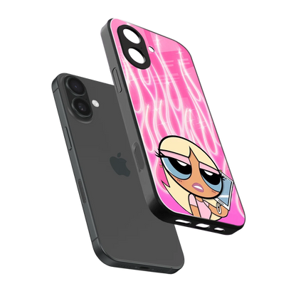 Chic Blaze sleek iphone 17 cover with tempered glass back and TPU edges
