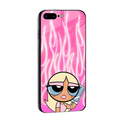 Chic Blaze sleek iphone 8 plus cover with tempered glass back and TPU edges